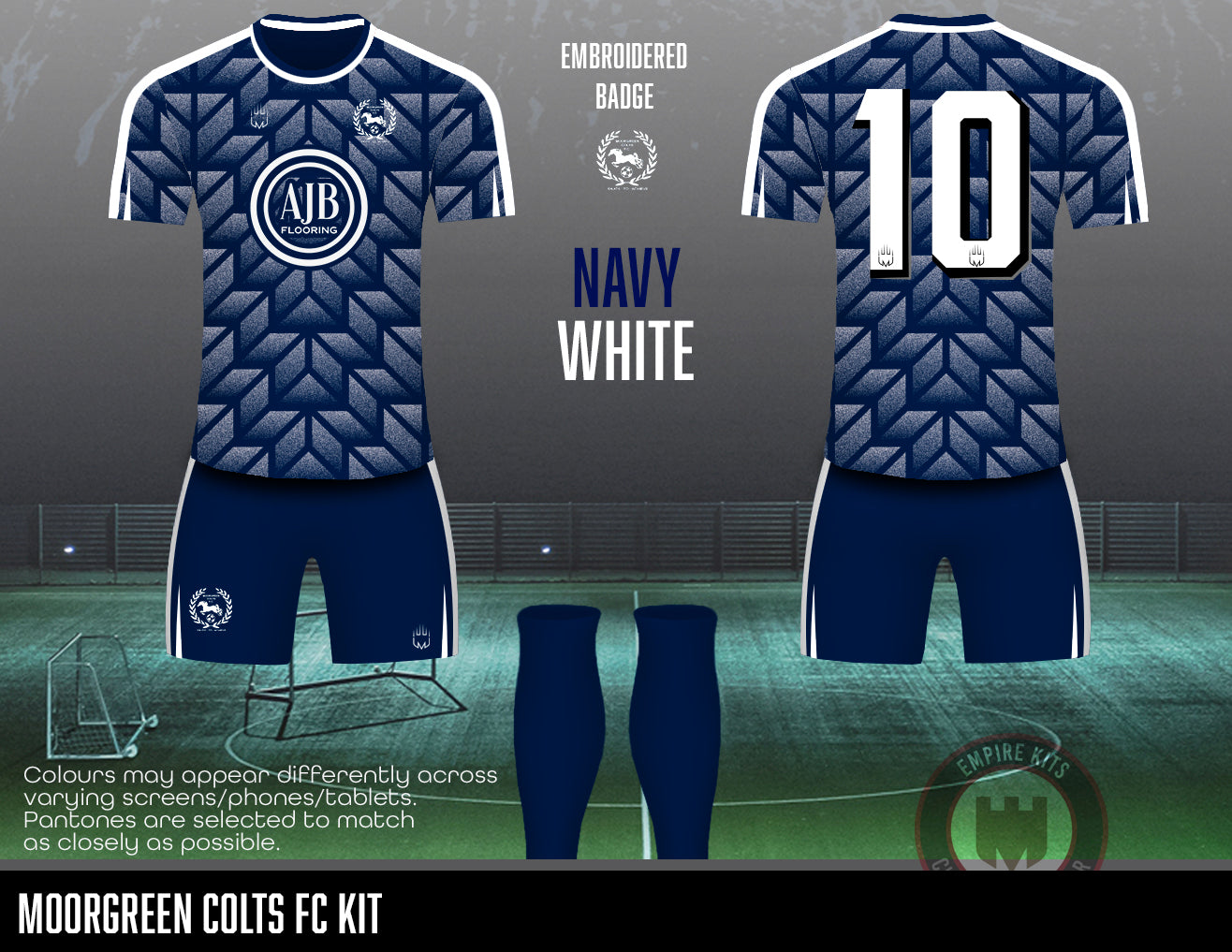 MOORGREEN COLTS FC - Training kit (AJB/embroidered)