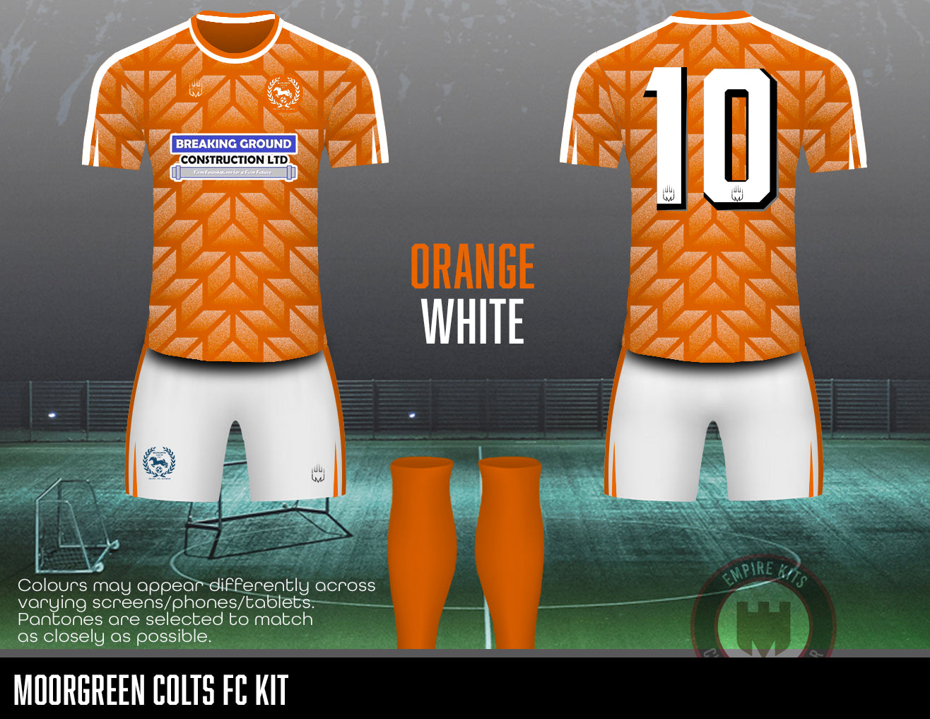 MOORGREEN COLTS FC - Training kit (breaking ground/orange)