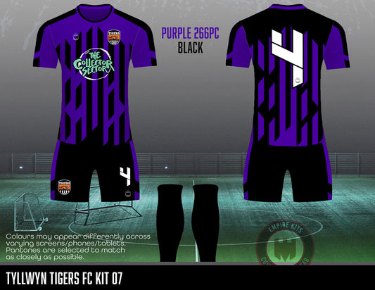 Tyllwyn Tigers FC outfield kit (purple)