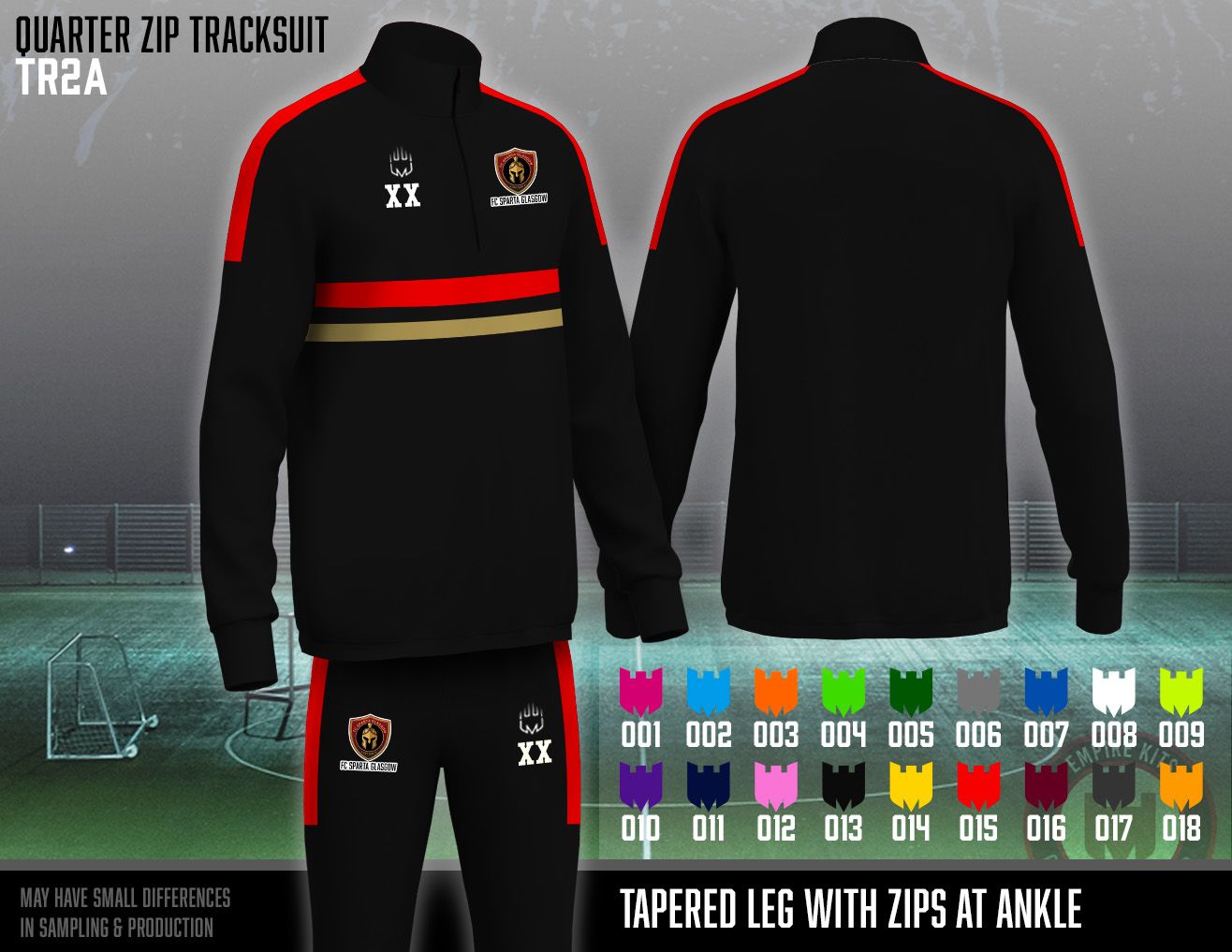 FC SPARTA GLASGOW - Quarter Zip Tracksuit
