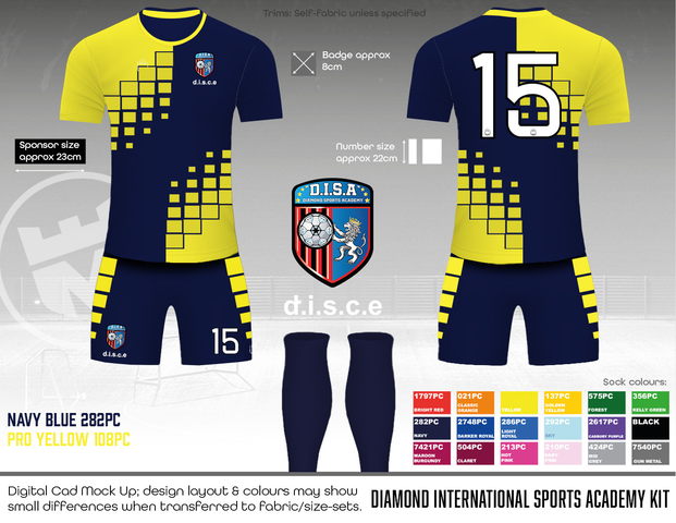Diamond International Sports Academy - Home Kit (Fabric B)