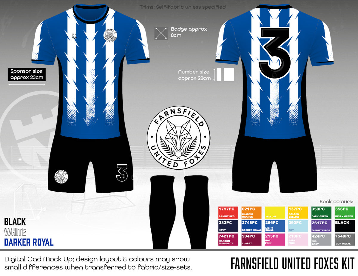 Farnsfield United Foxes - Kit - Fabric B