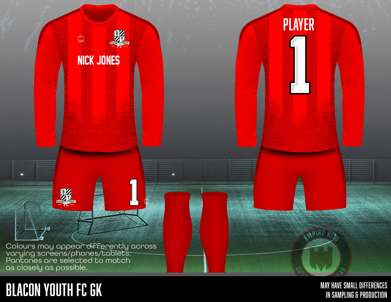 Blacon Youth FC - GK (red)