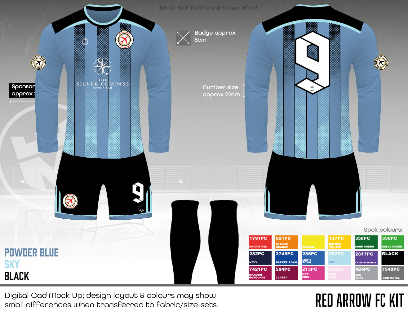 Red Arrow FC - GK Kit - Fabric B