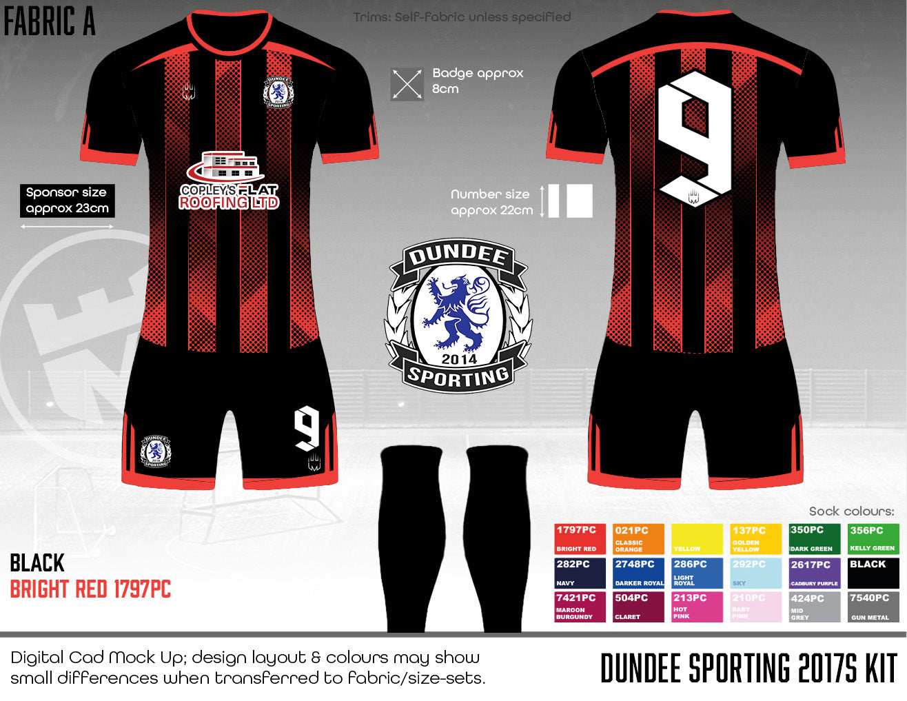 Dundee Sporting Club - Replacement kit (fabric A)