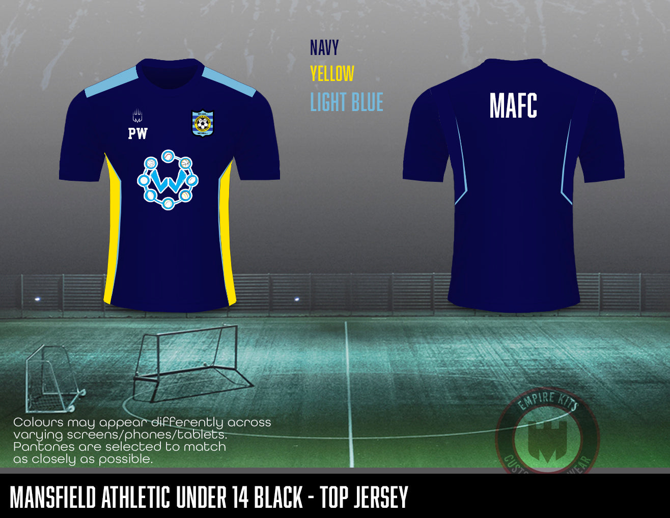 Mansfield Athletic - Training jersey (U14 blue)