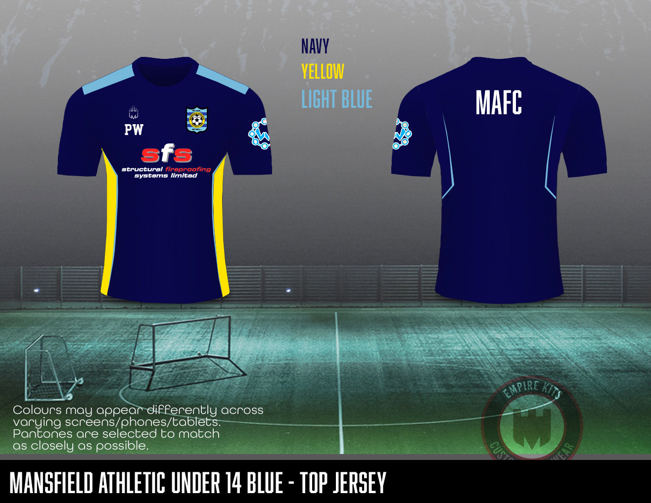 Mansfield Athletic - Training jersey (U14 black)