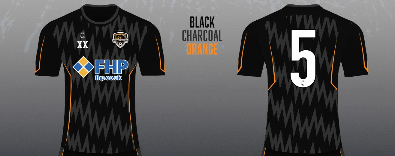 Snakes United FC - training shirt (charcoal orange)
