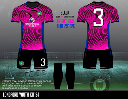 Longford Youth Fc - kit (pink)