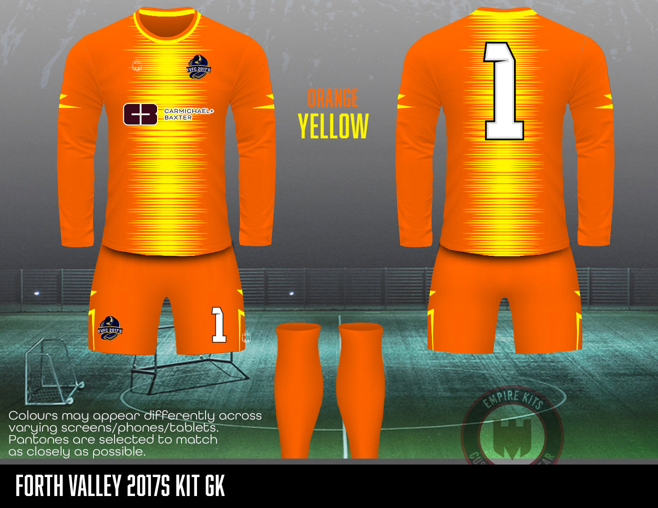 Forth Valley FC - GK Kit (CarMichael Baxter)