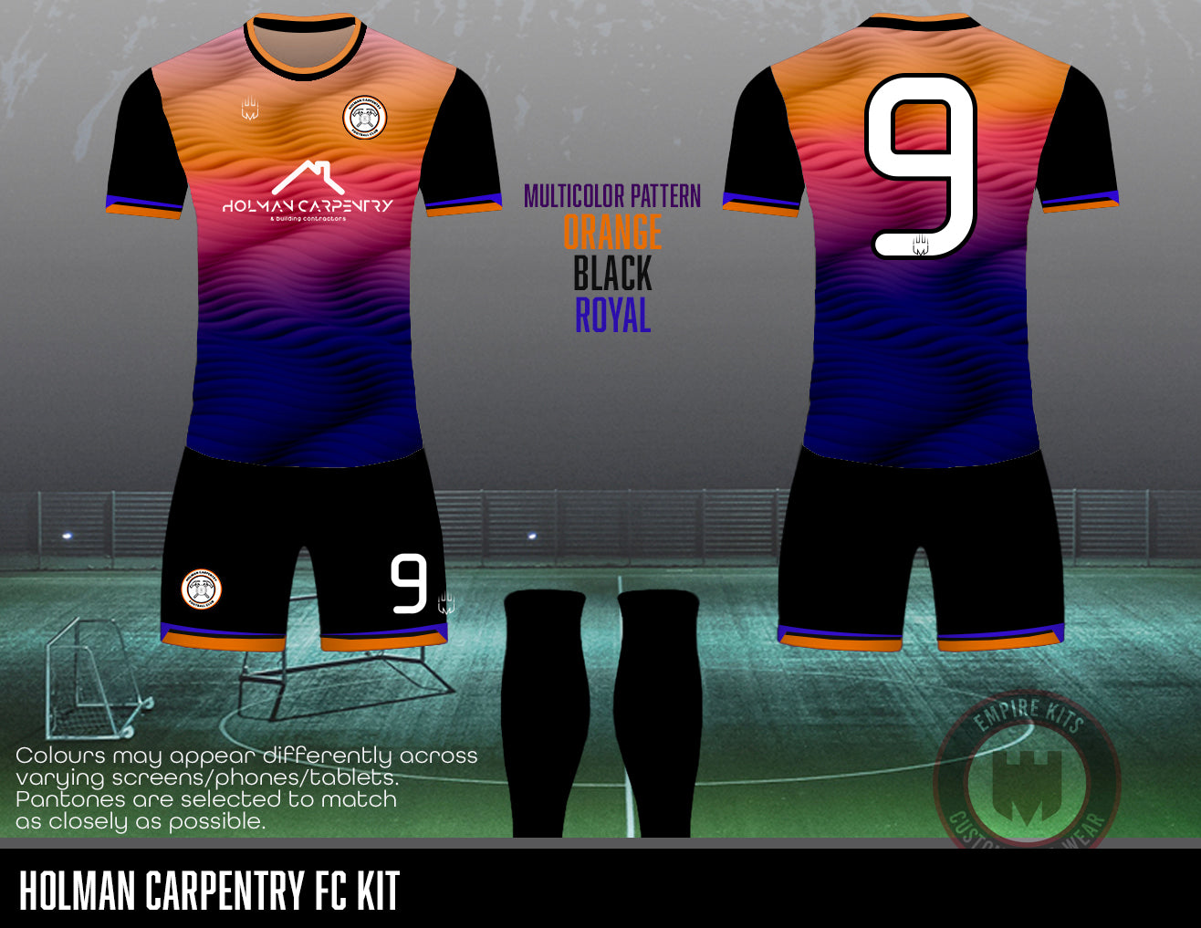Holman Carpentry FC - Home Kit (navy,purple)