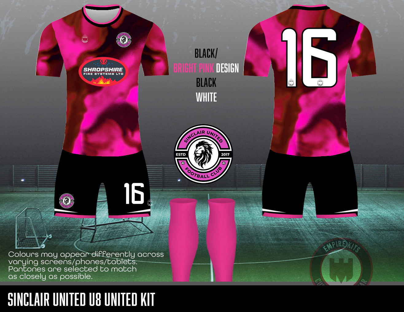 Sinclair United FC - Home Kit (U8 United -pink)