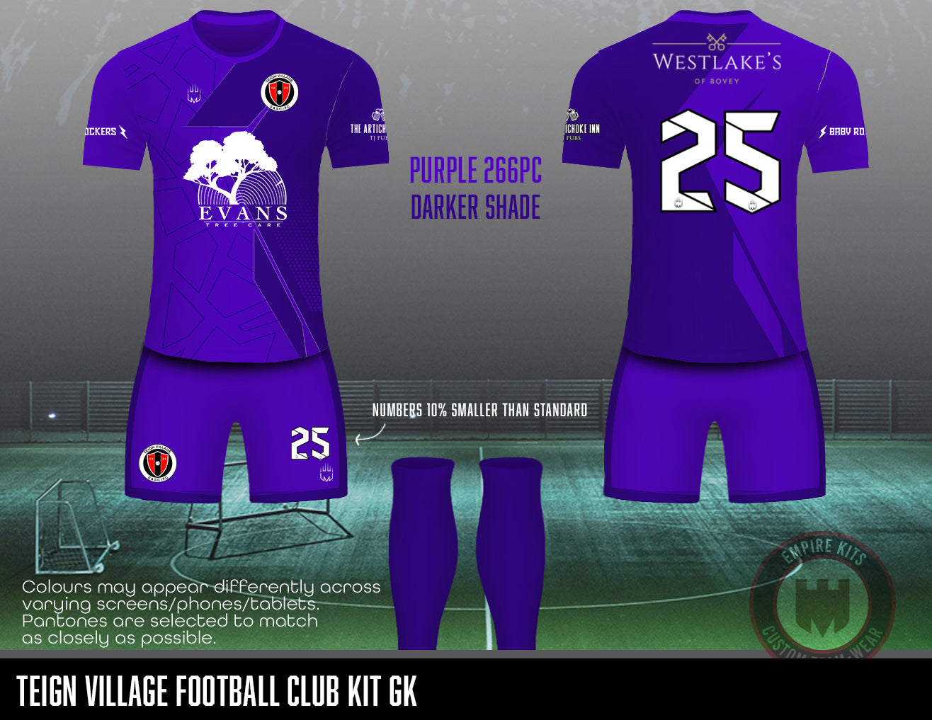 Teign Village Football Club - GK (Short sleeve)
