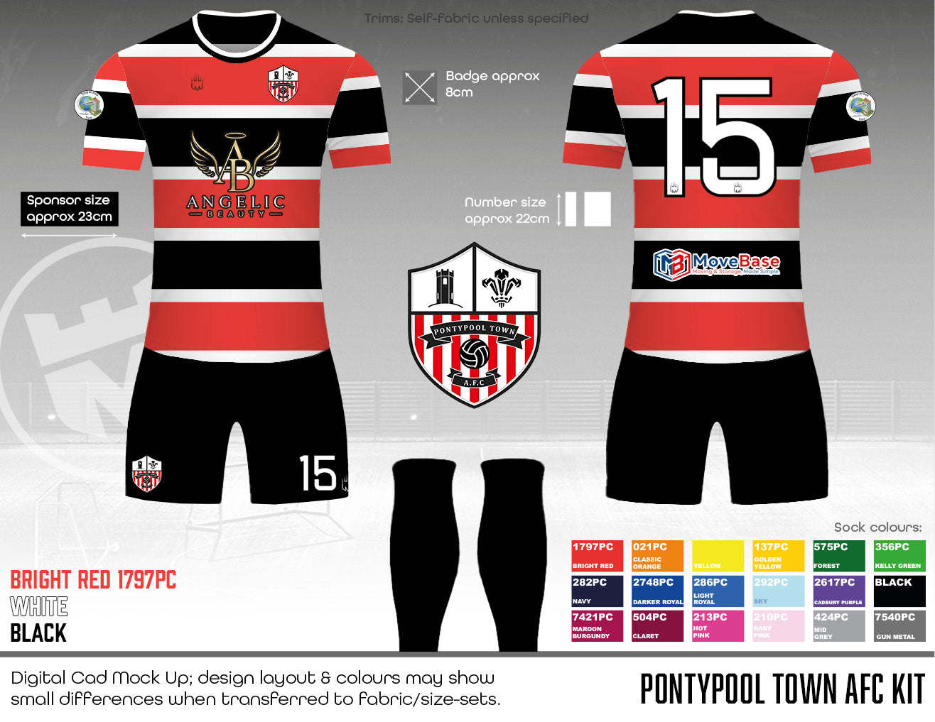 Pontypool Town AFC - Kit (Fabric A)