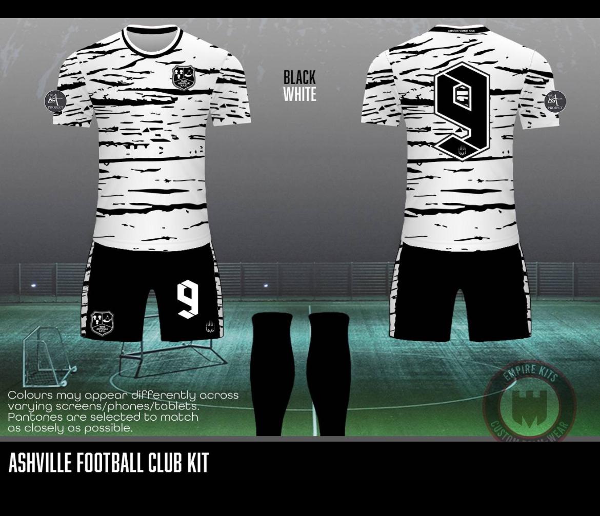 Ashville Football Club - White REPLACEMENT KIT