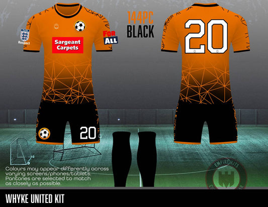Whyke United - REPLACEMENT KIT (Sargeant Carpets Sponsor)