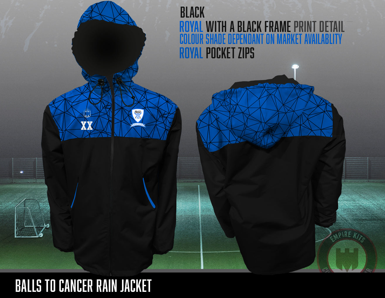 Balls To Cancer - Rain Jacket