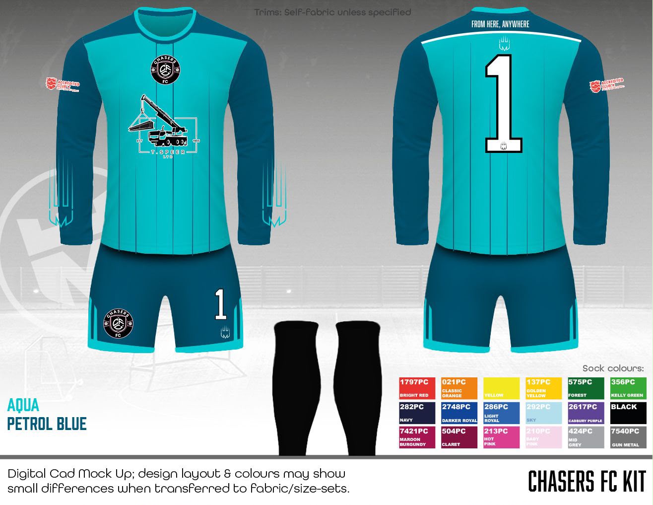 Chasers FC - Blue GK 26/27 season - Fabric B
