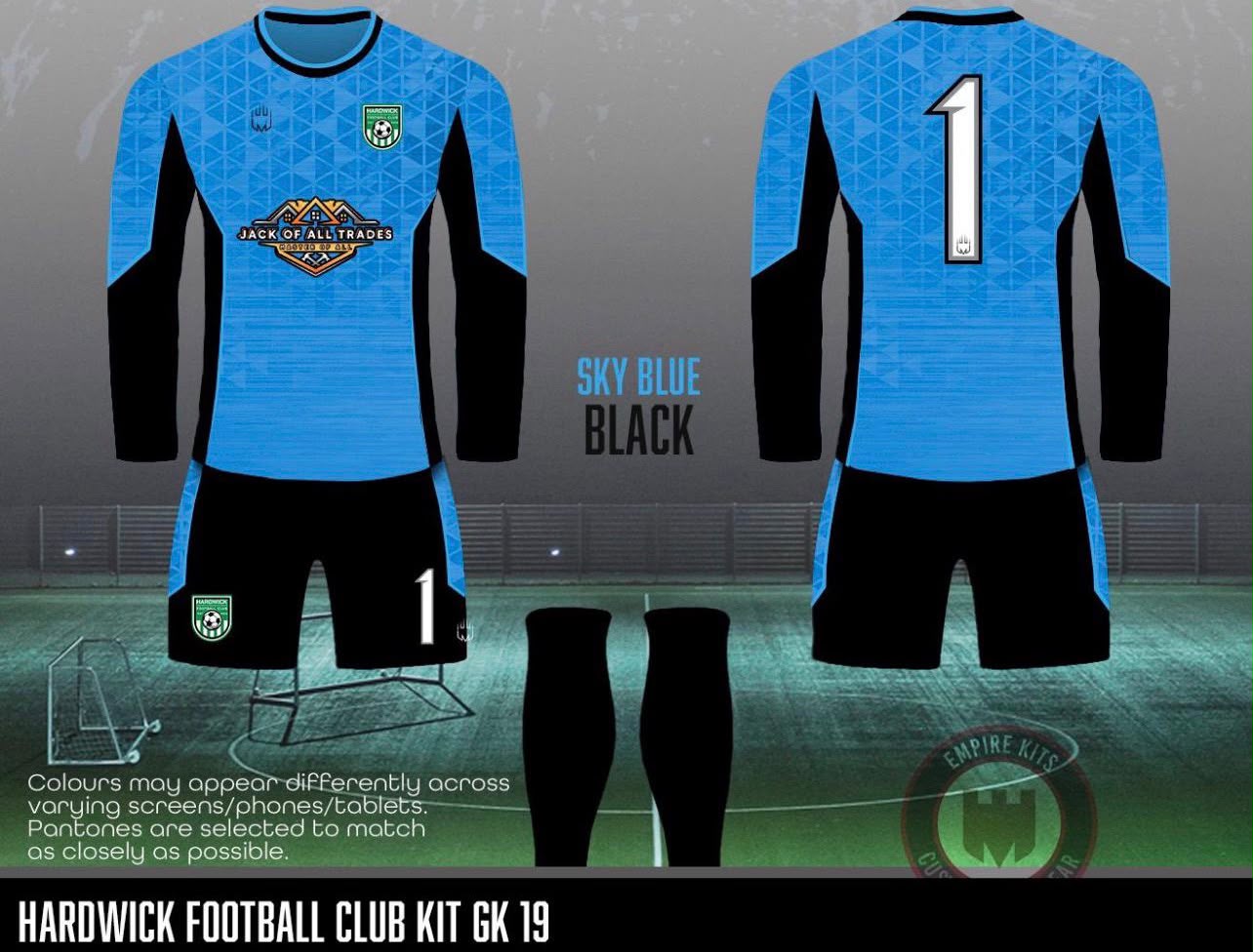 U8’s Hardwick FC GK kit (Fabric A)