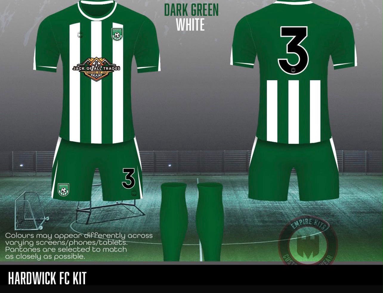 U8’s Hardwick FC kit (Fabric A)