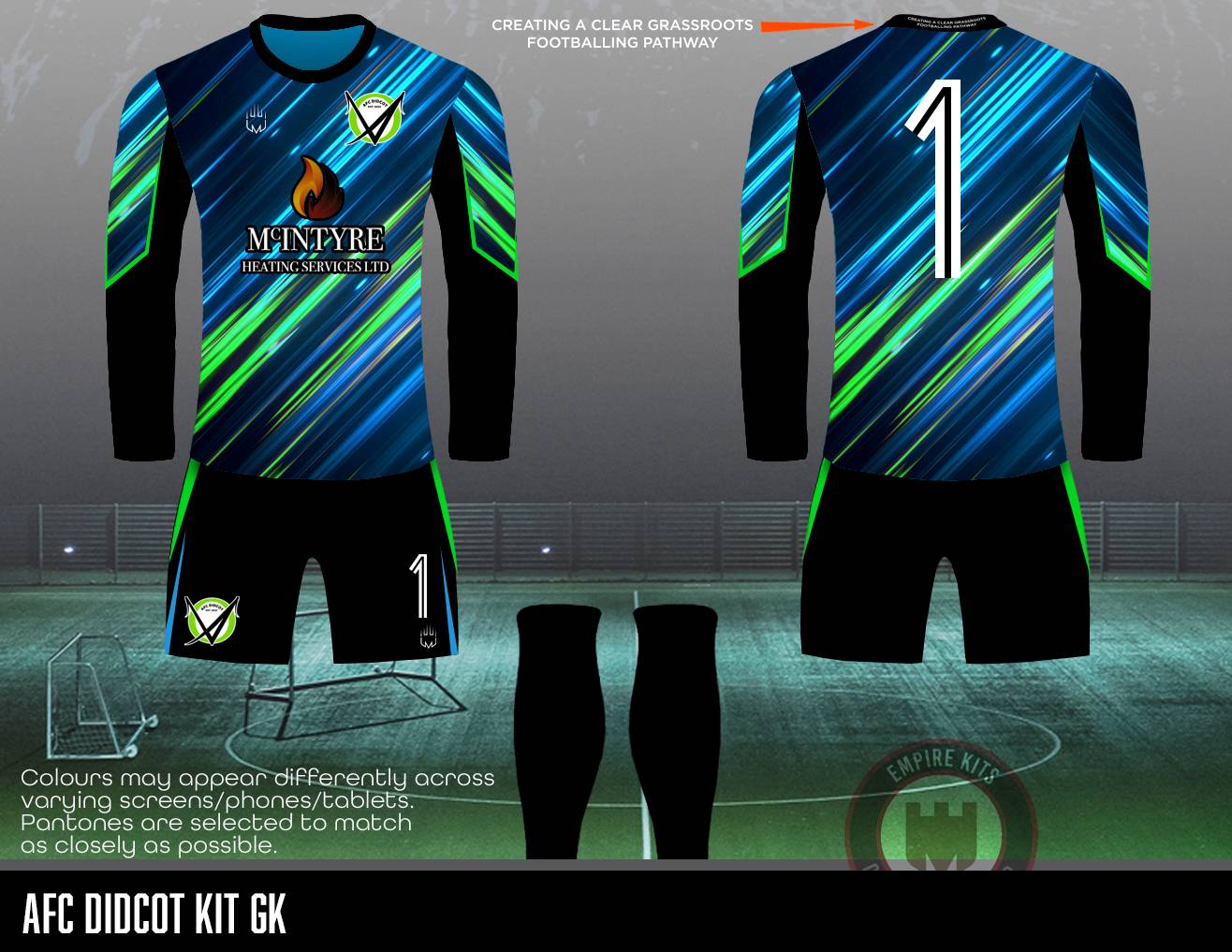 AFC Didcot- REPLACEMENT GK KIT (McIntyre Sponsor)