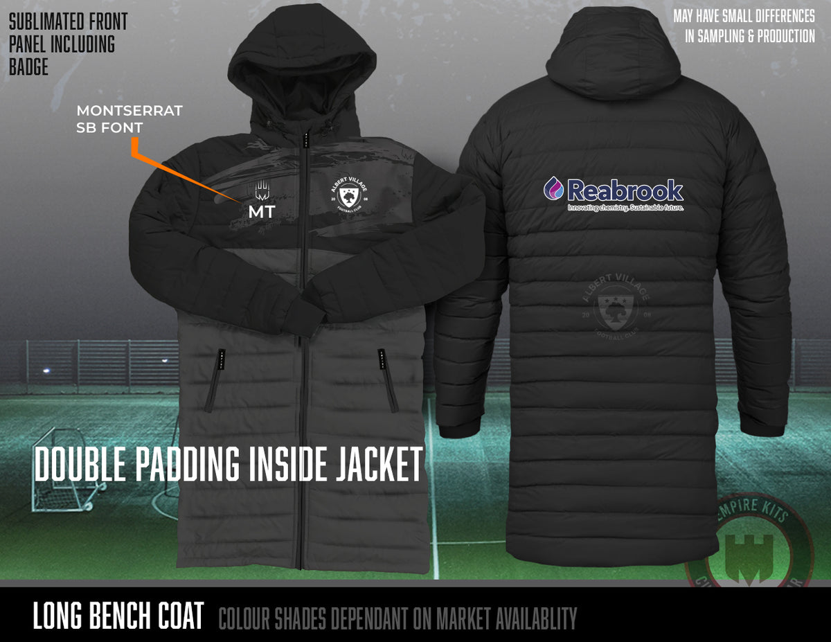 Albert Village FC - Long Bench Coat (Reabrook)