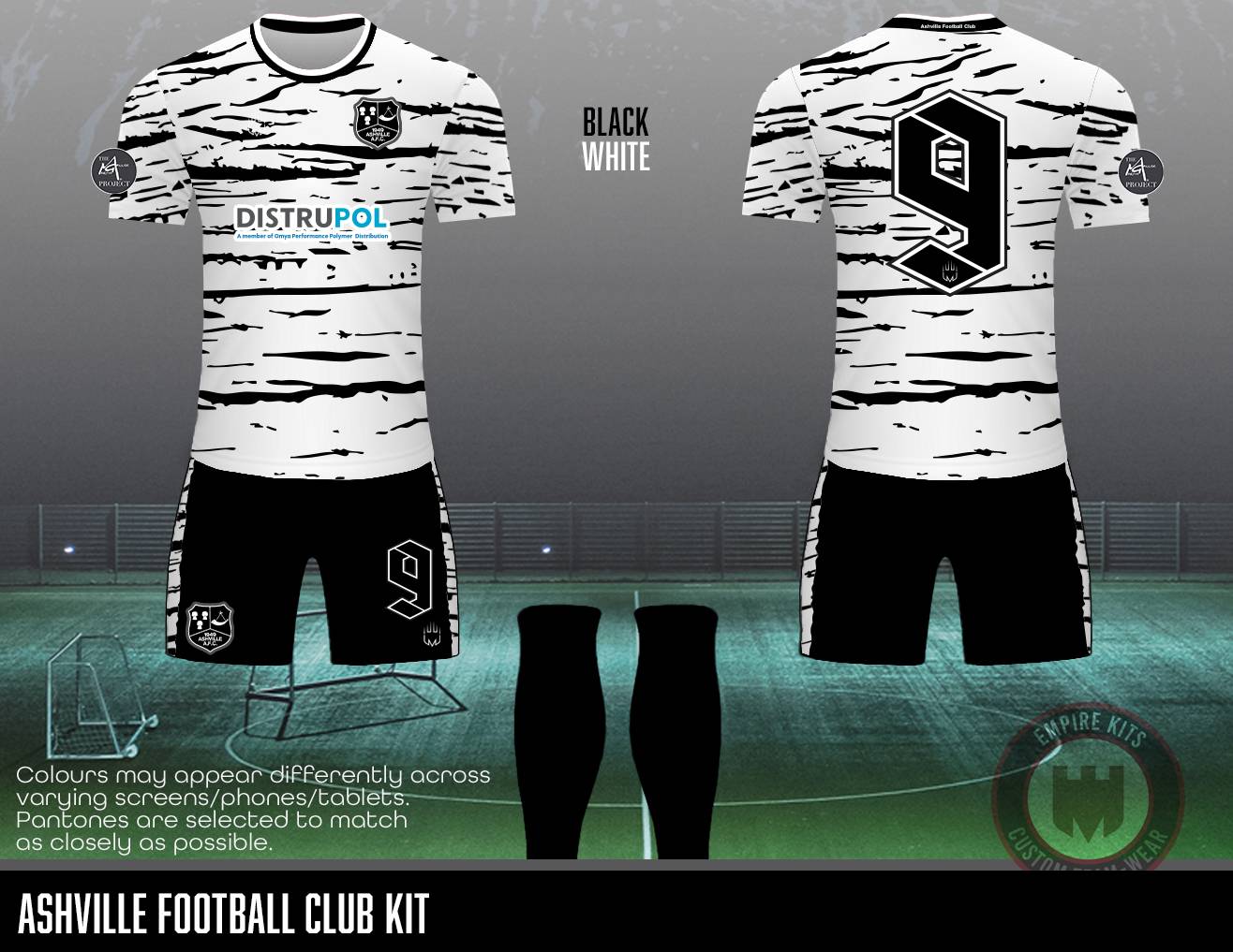 Ashville Football Club white kit - Milan