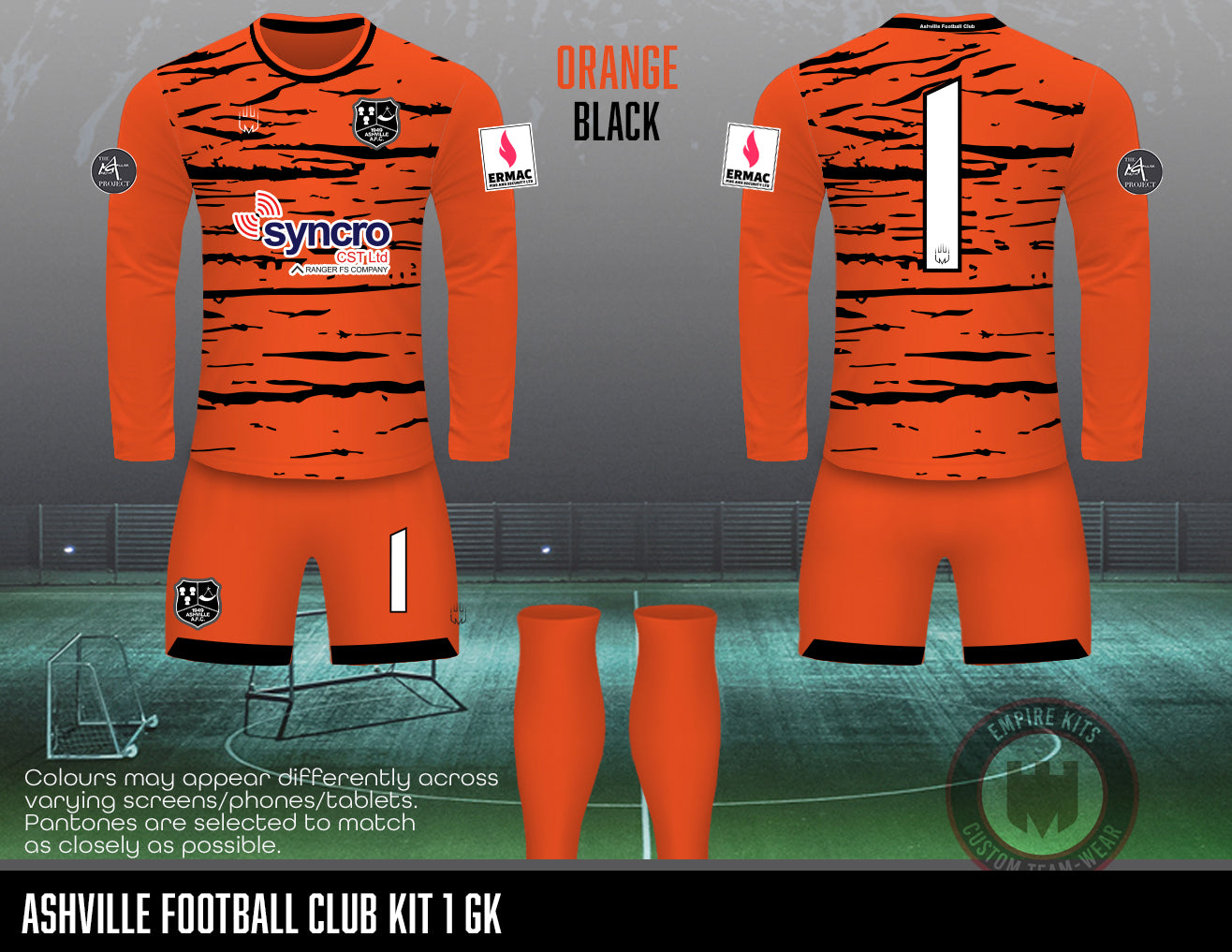 Ashville Football Club - 1st Team home kit GK
