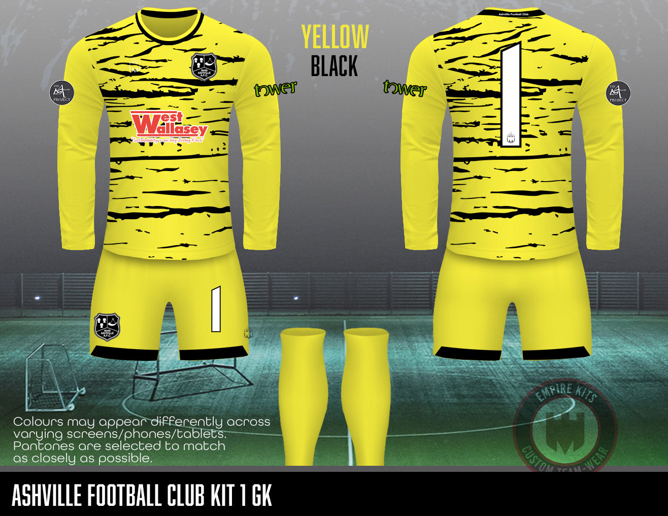 Ashville Football Club - 1st Team away kit GK