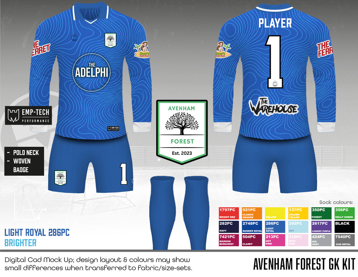 Avenham Forest FC - Home GK Kit - Emptech Kit