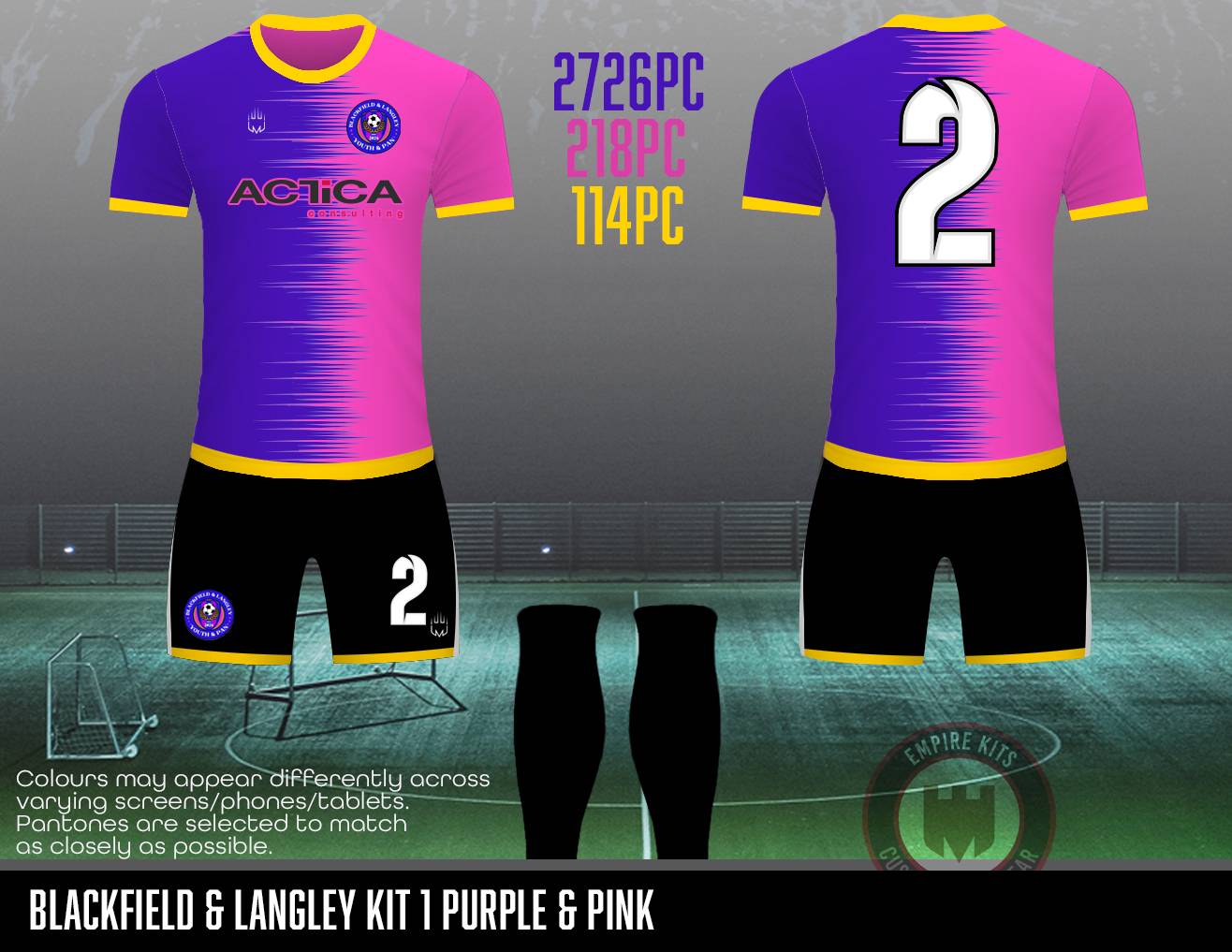 Blackfield and Langley Alternative Youth Outfield Kit (alternative Sponsors)
