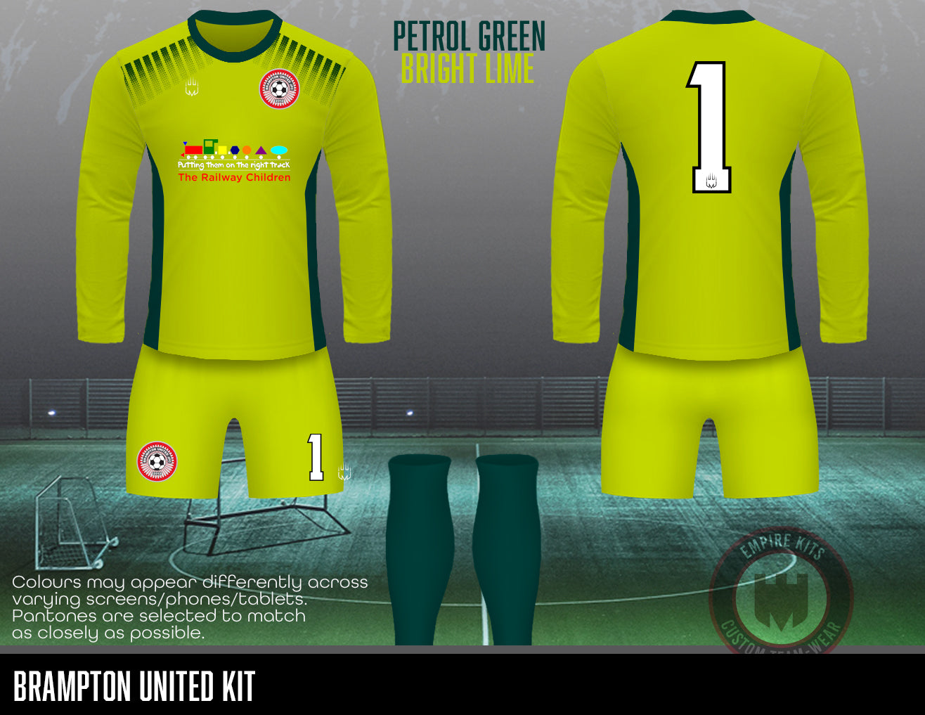 Brampton United FC - Outfield Kits (Railway children, 4Ward, AFLEX)