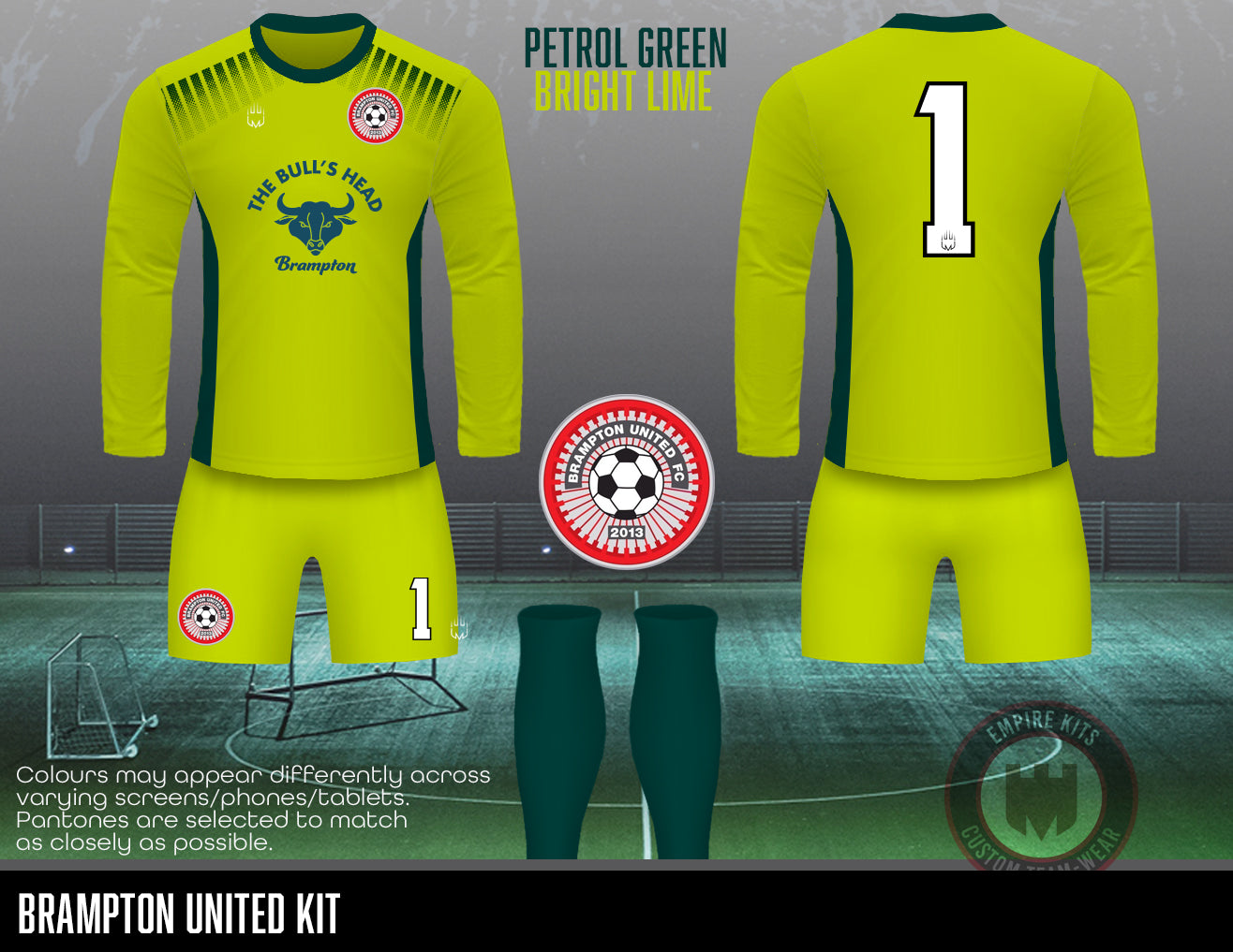 Brampton United FC - GK Kits (Bull's Head, CM alloys, Redefine)