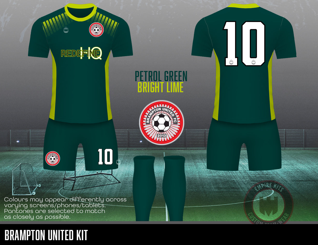 Brampton United FC - Outfield Kits (Bull's Head, CM alloys, Redefine)
