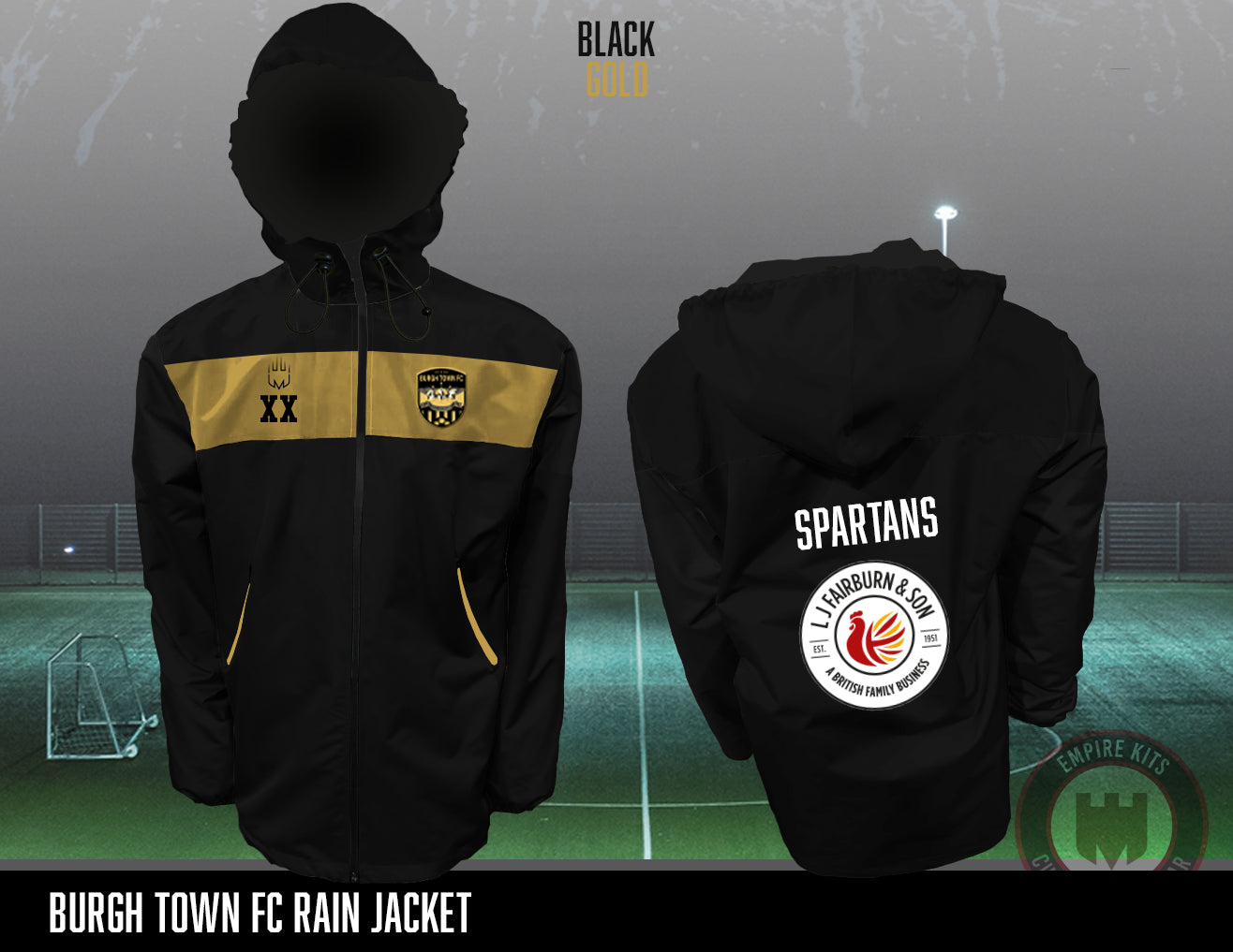 Burgh Town FC Rain Jackets (LJ)