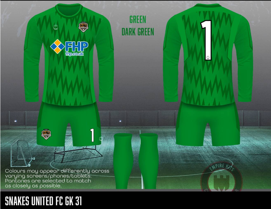 Snakes United FC - GK Kit (dark green #31)