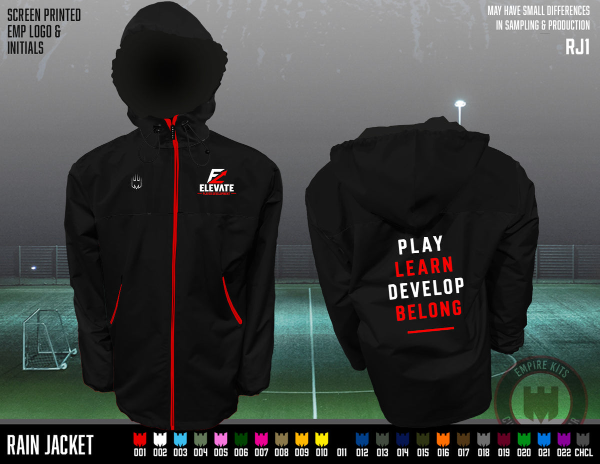 Elevate Player Development - Rain Jackets