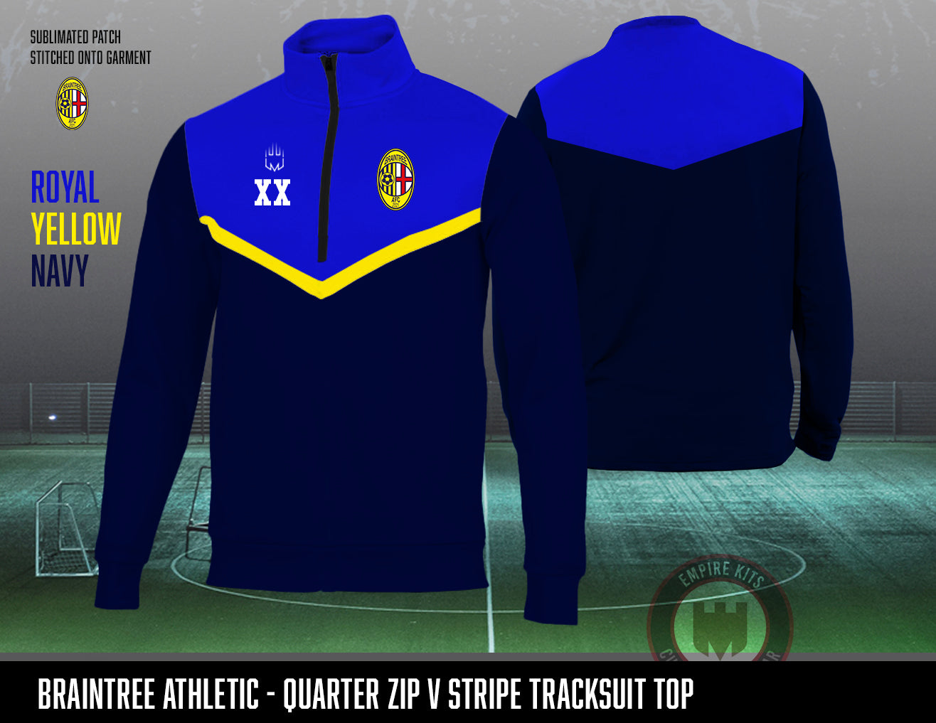 Braintree Athletic - Quarter Zip Tracksuit Top (No Sponsor)