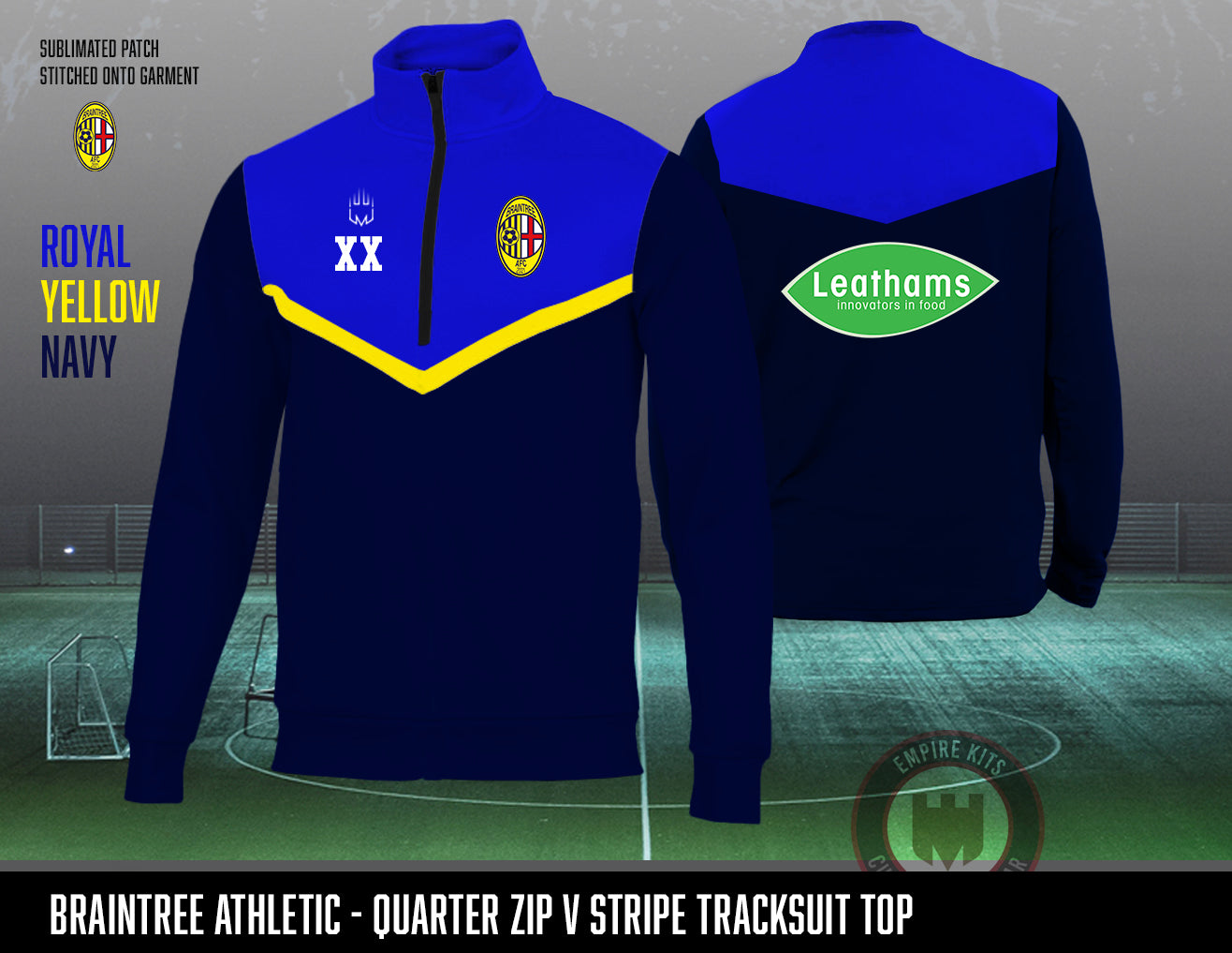 Braintree Athletic 1/4 Zip Tracksuit Top (Leathams)