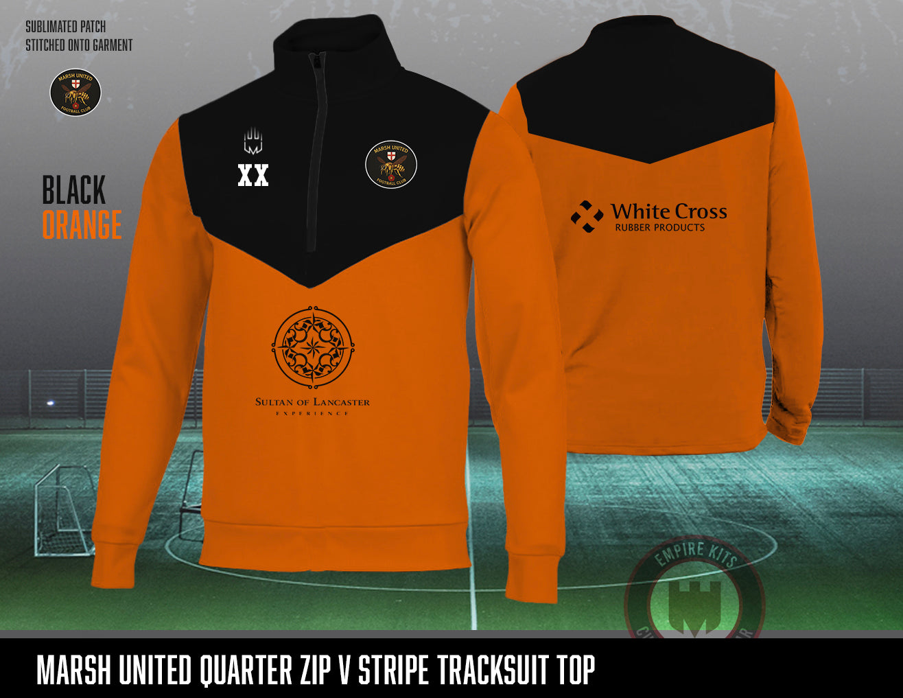 Marsh United Club shop - 1/4 Zip Tracksuit Top