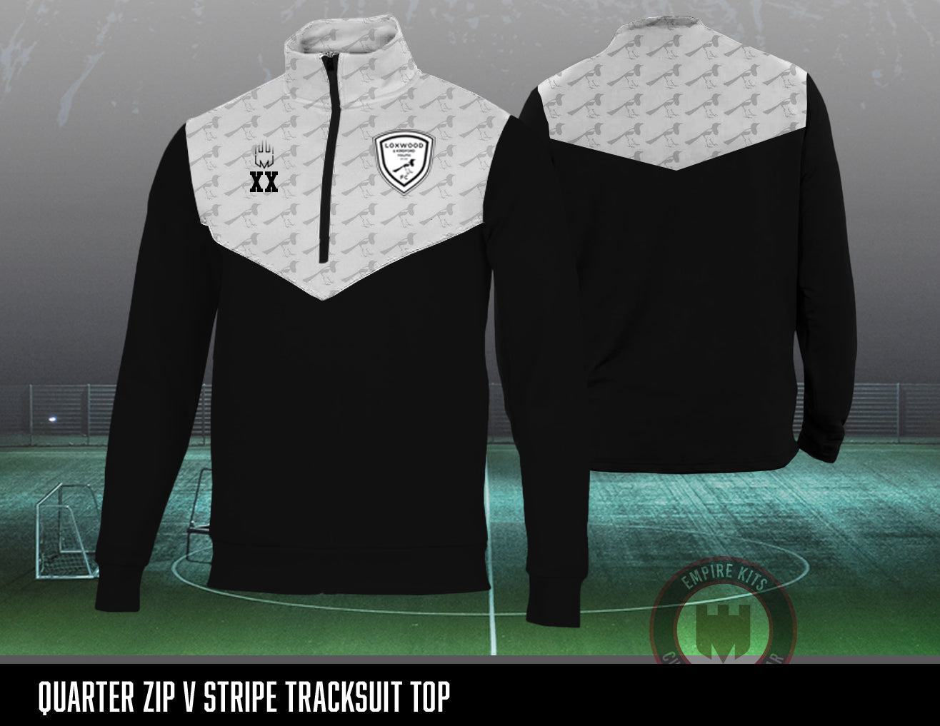 Loxwood & Kirdford Youth FC - Quarter Zip Tracksuit top