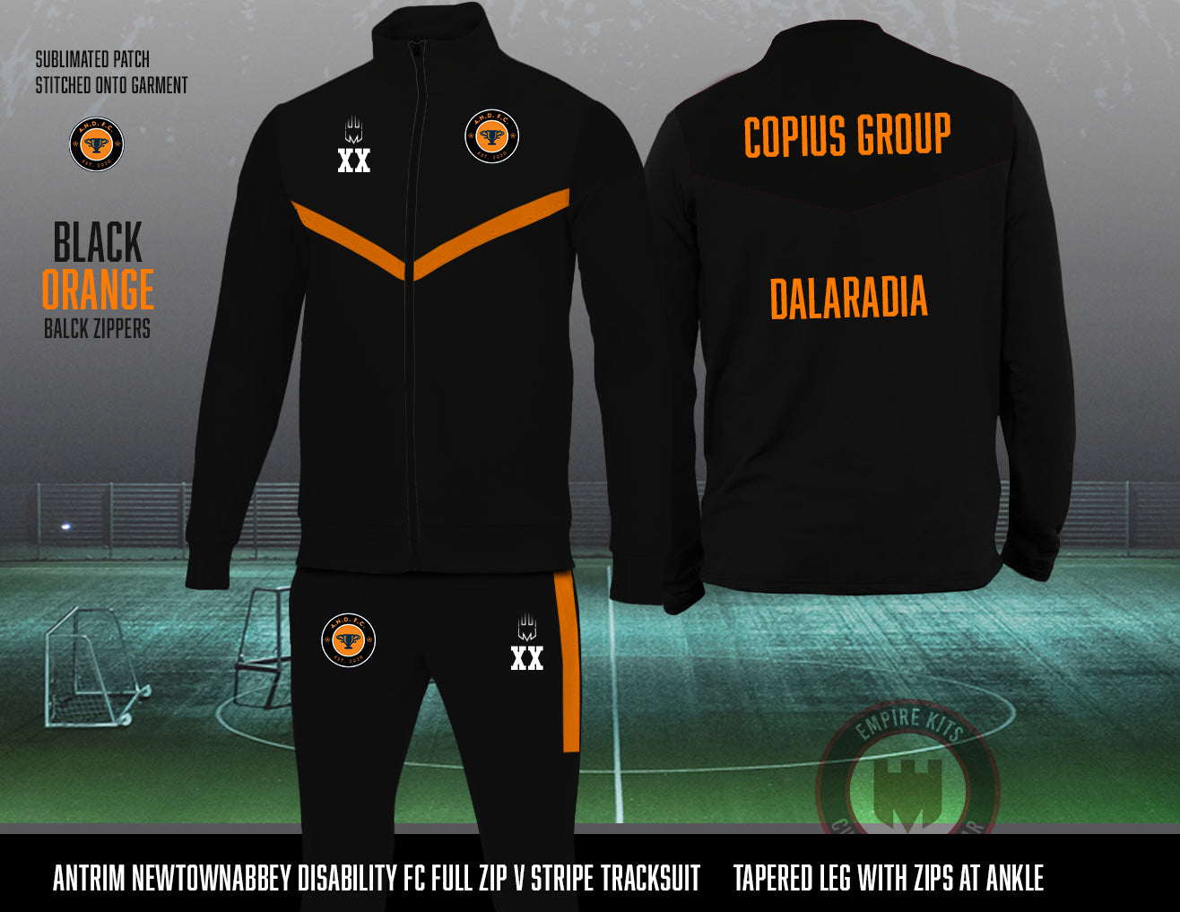Antrim Newtownabbey Disability FC - Full Zip Tracksuit