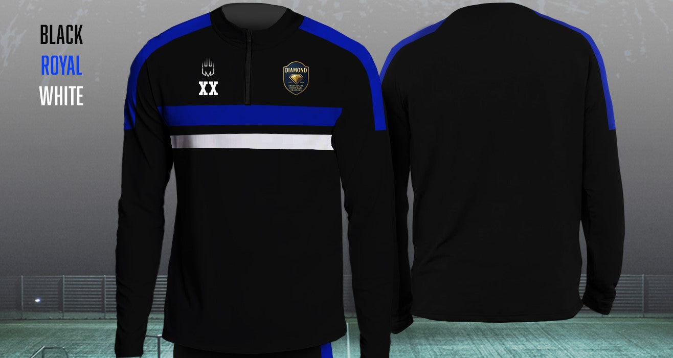 Diamond Individual Football Training - 1/4 Zip Tracksuit top