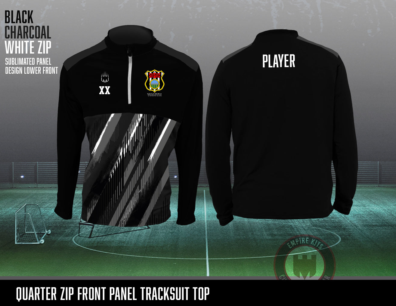 Lydbrook Youth FC - 1/4 Zip Tracksuit top
