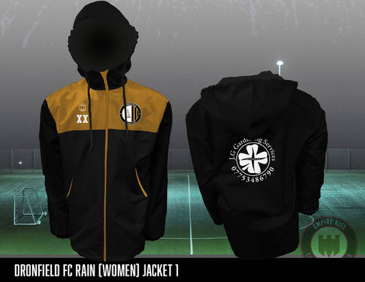 Dronfield FC Rain (Women) Jacket 1 (J.G Gardening Services Sponsor)