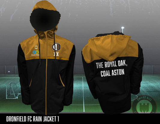 Dronfield FC Rain Jacket 1 (The Royal Oak Sponsor)