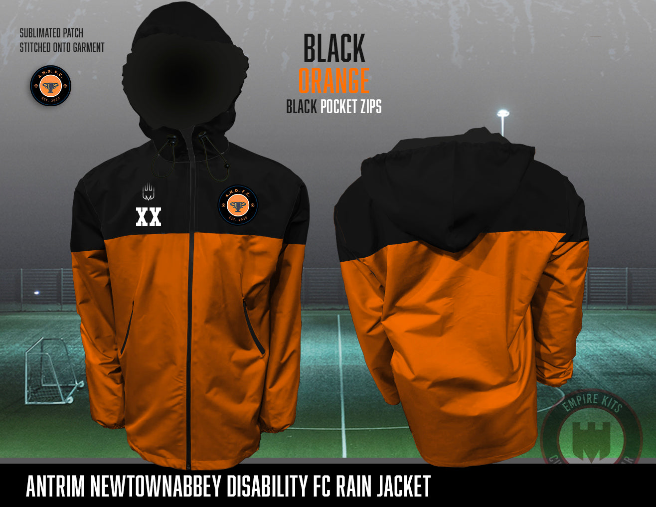Antrim Newtownabbey Disability FC Rain Jackets