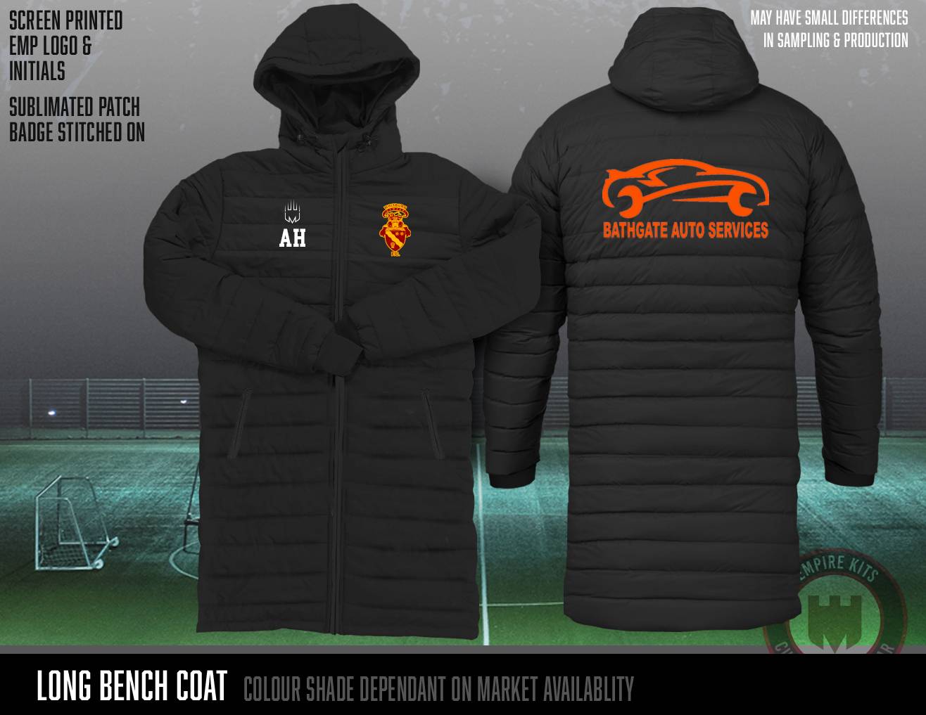 Whitburn Girls FC - Long Bench Coat