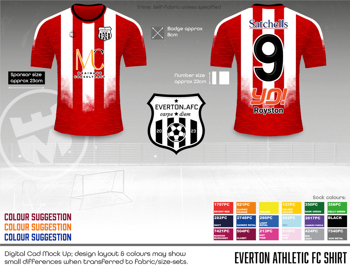 Everton athletic FC - training shirt (Fabric A)