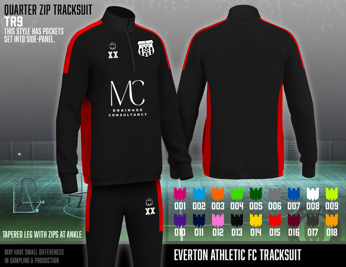 Everton athletic FC 1/4 Zip top